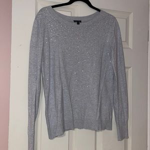 Express Sequin Gray sweater